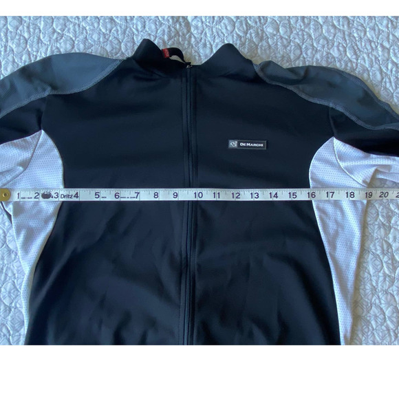 De Marchi Cycling Jerseys Made in Italy Bundle of Two Shirts, Black, Blue Medium - Picture 5 of 16